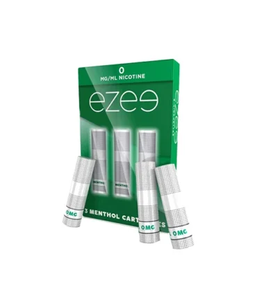 0mg Ezee E-cigarette Cartridges Menthol 1050 Puffs