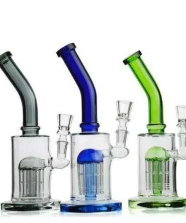 10" Blue Glass Percolator Water Pipe