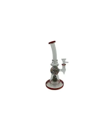 10" Multiple Colors Swirl Perc Glass Water Pipe - $56.5