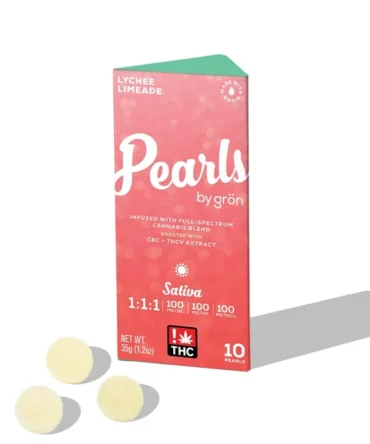 1:1:1 Lychee Limeade Pearls - THC/THCV/CBC - Sativa