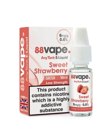 88Vape Any Tank Strawberry 10ml E-Liquid