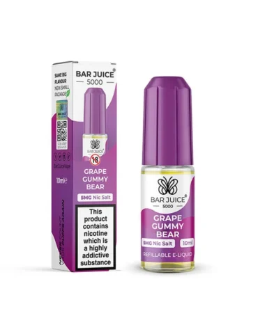 Bar Juice 5000 Grape Gummy Bear 10ml Nic Salt E-Liquid