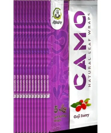 Camo Self Rolling Leaf Wraps Goji