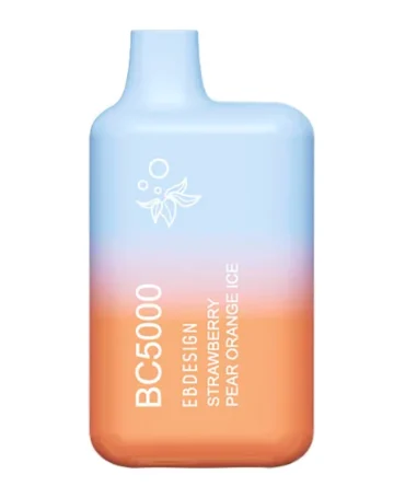 (ELF BAR) EBDESIGN BC5000 Disposable Vape - 5000 puff - Strawberry Pear Orange ICE (DISCONTINUED)