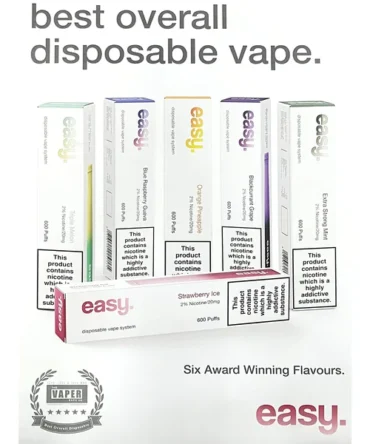 FREE Easy. Disposable Vape 600 Puffs A3 Promotional Poster - For Your Business!