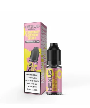 Hexus Salts Strawberry Raspberry Cherry Nic Salt E-Liquid 10ml