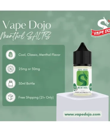 Vape Dojo Salts - Menthol Flavored Synthetic Nicotine Solution