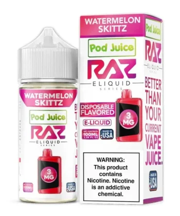 Watermelon Skittz - Pod Juice x Raz E-Liquid - 100mL