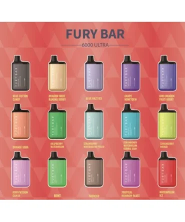 Wholesale FURY BAR ULTRA - Box of 10 - Disposable Vape