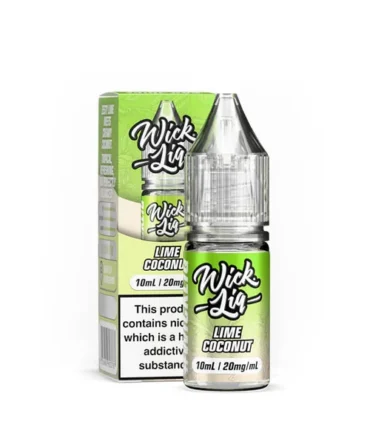 Wick Liq Bar Juice Lime Coconut 10ml Nic Salts E-Liquid