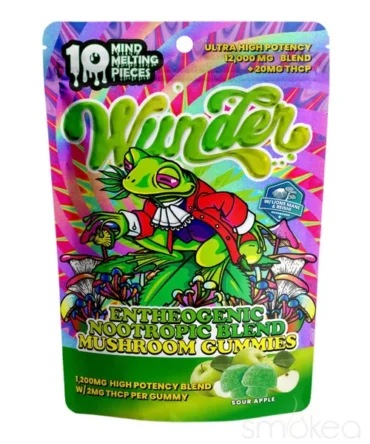 Wunder High Potency Entheogenic Mushroom + THCP Gummies - Sour Apple